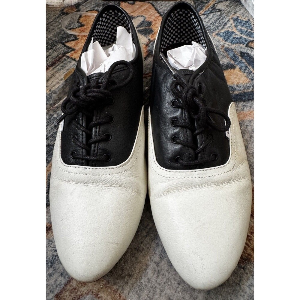 Rare Vintage Vans "The Sophie" Leather Saddle Oxford Shoes - Women's Size 9
